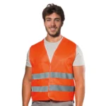 GILET ALTA VISIBILITA' ARANCIONE