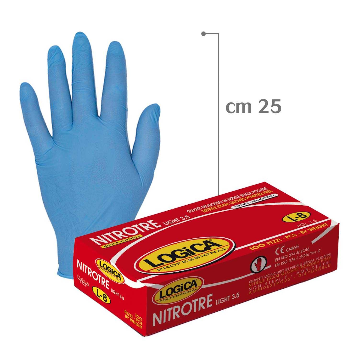 GUANTI MONOUSO NITRILE BLU 100 PZ GUANTI MONOUSO NITRILE BLU 100 PZ - immagine 1